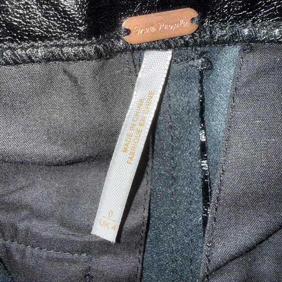 FREE PEOPLE NWT STAR CROSSED VEGAN PANTS SIZE 0 - Picture 8 of 8